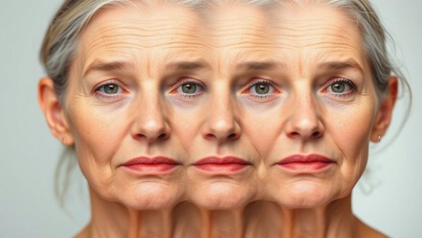 Reverse aging with D-serine supplements showcased through skin transformation.