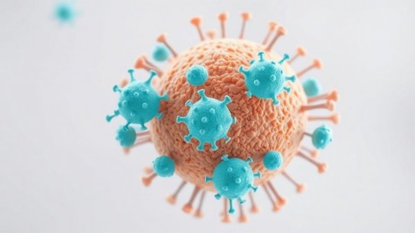 3D rendering showing CAR T-cell therapy interaction in NFIL3 study