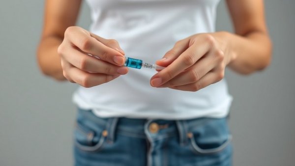 Close-up of hands holding injection pen, symbolizing Ozempic effectiveness