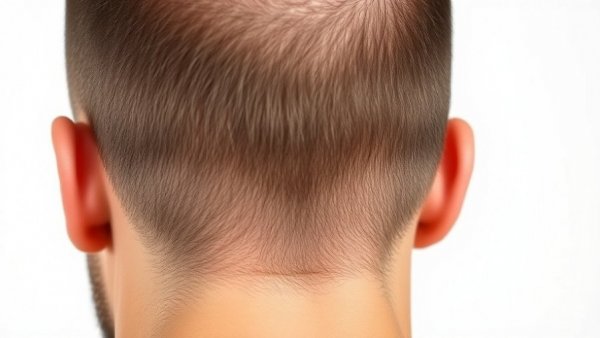 Before and after hair regrowth comparison, scalp transformation.