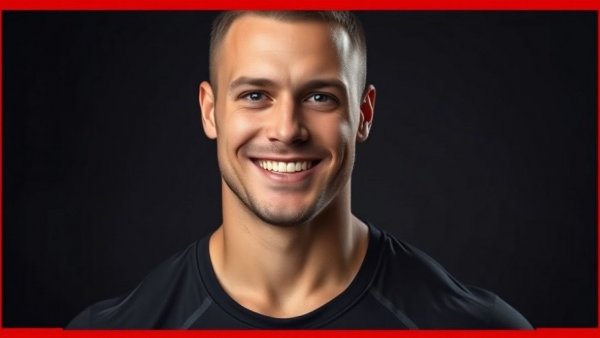 Improving sleep quality with strength training and cardio: fit male athlete smiling.