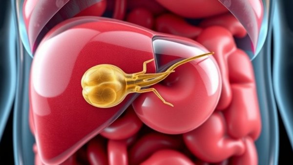 Echinococcus multilocularis effect on liver illustration, Pacific Northwest