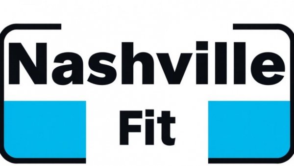 Nashville Fit Magazine logo in black and blue.