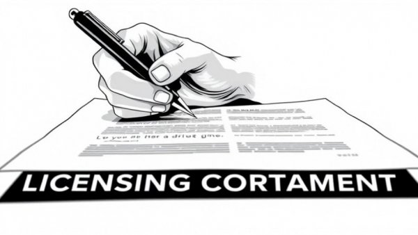 Signing a licensing agreement illustration for VitaCookies