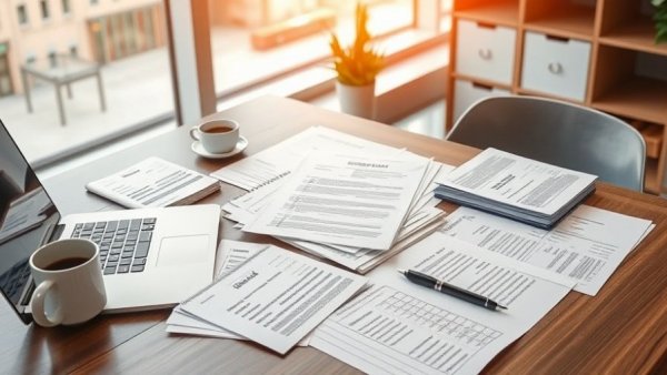 Sharp Therapeutics filings organized on modern office desk.