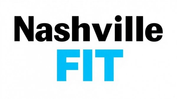 Nashville Fit Magazine logo in black and blue tones.