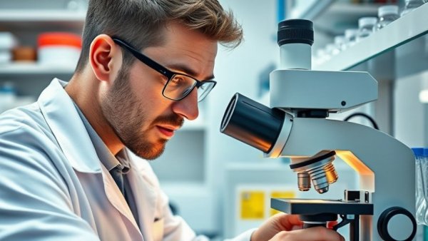 Lab technician analyzing sample for Telo Genomics liquid biopsy MRD applications in a modern lab.
