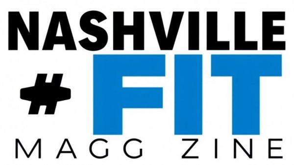 Nashville Fit Magazine logo in black and blue.