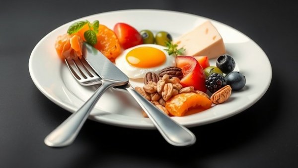 Minimalist plate showcasing intermittent fasting for weight loss