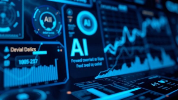 AI Leadership Transformation in futuristic interface design