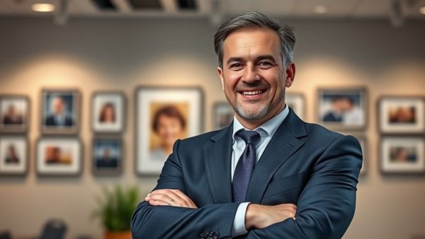 Confident executive in office, representing LR Health & Beauty investment