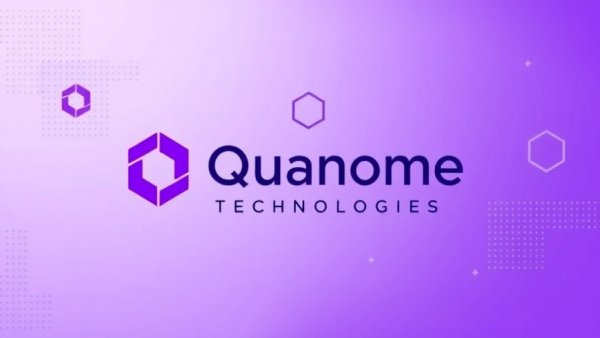 Modern logo design for Quanome Technologies with geometric shapes