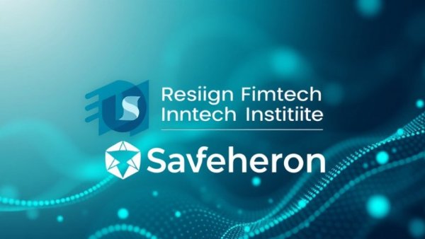 Logos of Responsible Fintech Institute and Safeheron, highlighting post-quantum cryptography for digital asset transactions.