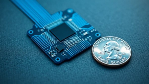 SpaceWERX STTR Phase I Award microchip next to quarter.