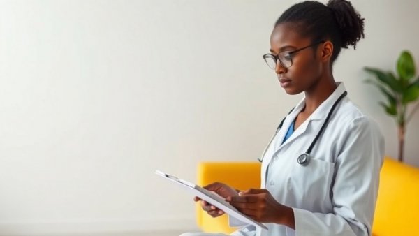 Healthcare professional reading, linked to diabetes complications