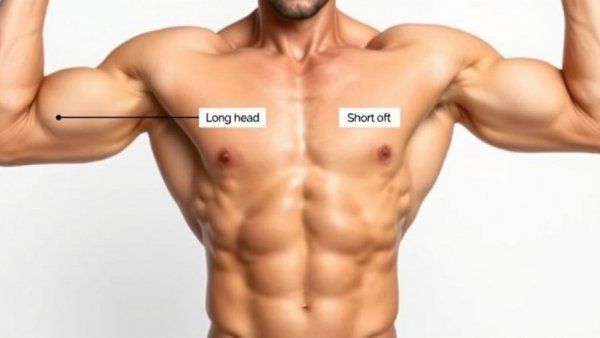 Best biceps workouts: muscular man displaying biceps anatomy.