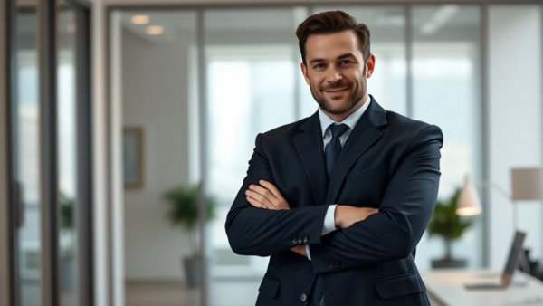 Confident man in a suit representing quantum machine learning heart disease prediction
