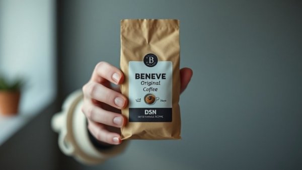 Beneve Direct Selling Model coffee package held with DSN label.