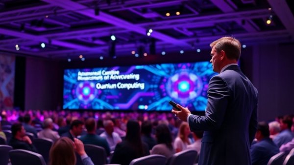 Silicon Quantum Computing Funding presentation at tech conference.