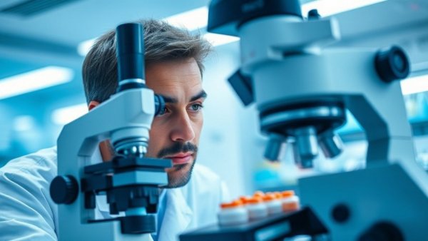 Scientist conducts third-party lab testing on supplements