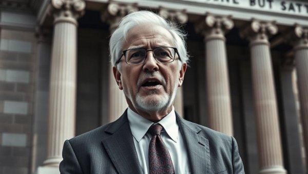Distinguished man discussing Treasury's bond market strategy.