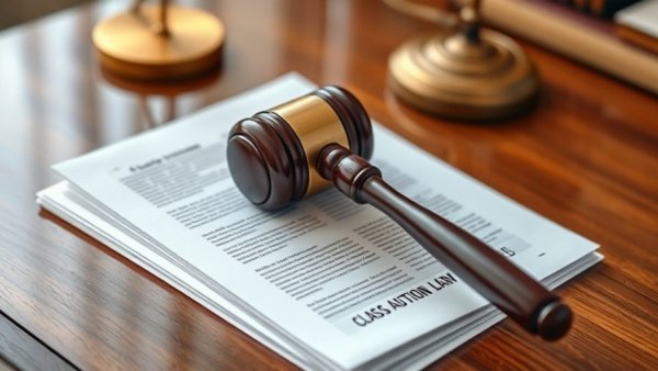 AppLovin class action lawsuit symbol with gavel and documents