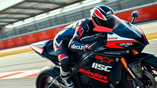 Alpinestars 2027 Racing Sport Collection in action on motorcycle track.
