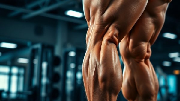 Anatomy of leg muscles highlighted for Barbell Back Squat