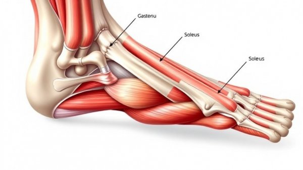 Illustration of seated calf raise technique muscles