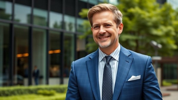 Professional man in suit, Financial Services Corporate Practice