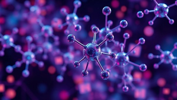 Abstract digital molecules in e-pharmacy network, dynamic connections