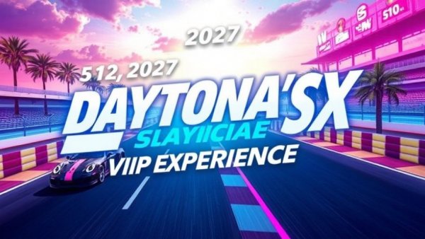 AIMExpo 2027 Daytona Supercross Experience promotional graphic with racetrack.