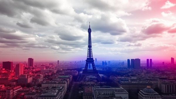 Panoramic view of Paris illustrating France crypto tax regulations