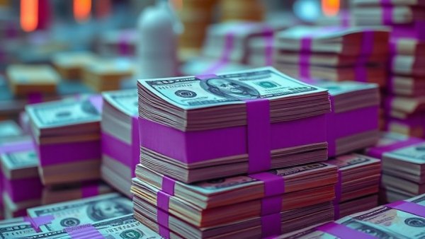 Celsius Network penalties for fraud concept with stacks of cash.