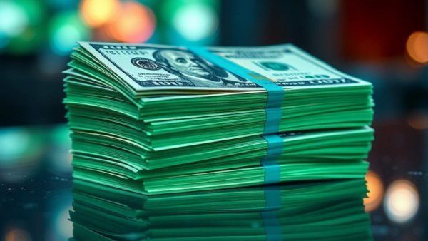 Colorful stacks of cash suggesting financial abuse risk