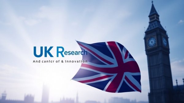 UK quantum technology funding symbolized by UKRI logo and UK flag
