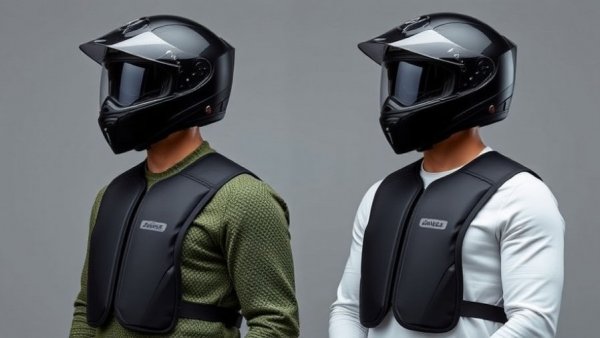 Dainese Smart GO airbag vests worn by two people with helmets