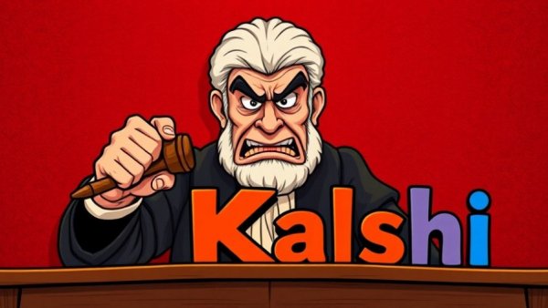 Utah AG lawsuit against Kalshi: Judge slams gavel in cartoon.