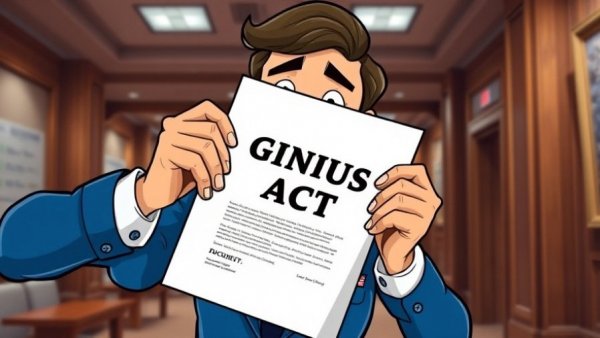 OCC GENIUS rules implications illustrated with GENIUS Act document.