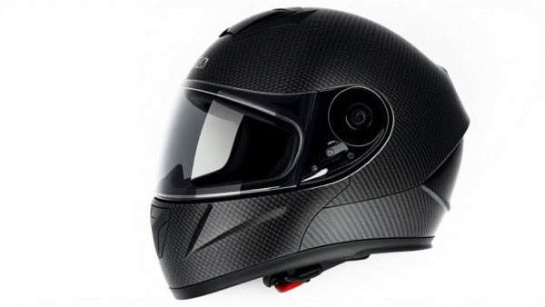 Sleek motorcycle helmet with photochromic visor feature.