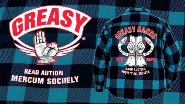 Limited-Edition Mecum Auctions X Greasy Hands Society Flannel