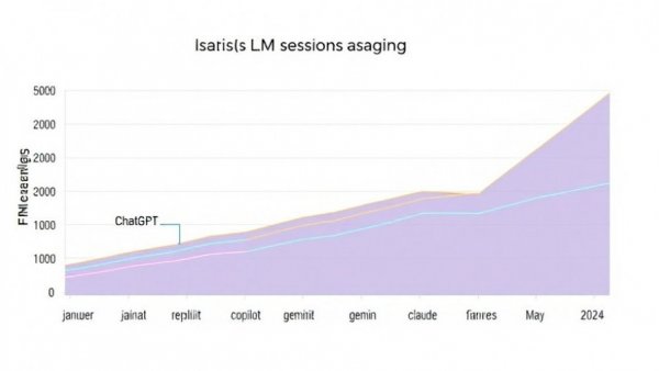 Line graph showing ChatGPT's growth in AI use for law firms.