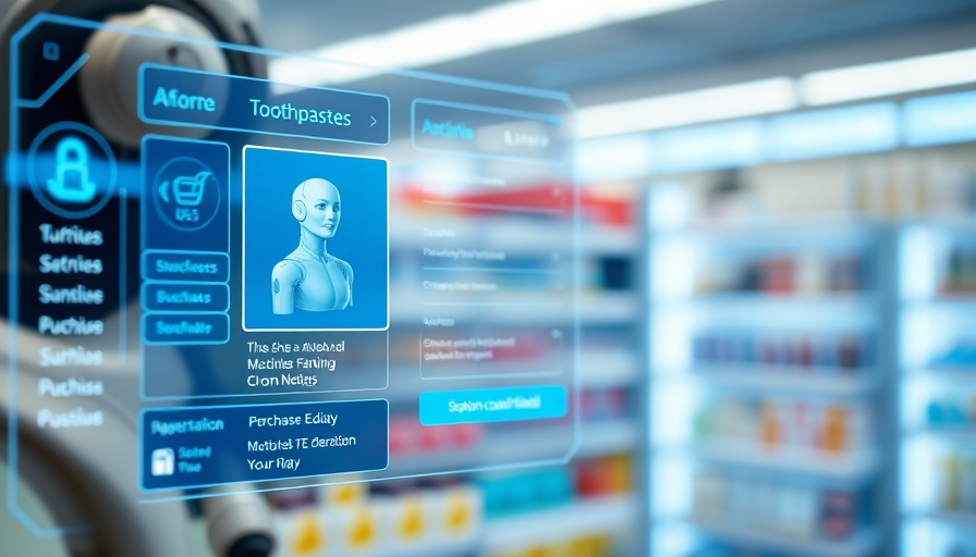 AI shopping agents buying toothpaste interface.