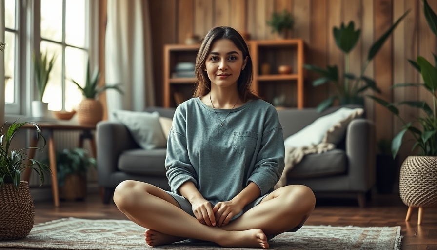 Woman relaxing in cozy living room discussing electrolytes.
