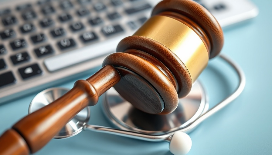 Gavel and stethoscope on desk representing CON laws.
