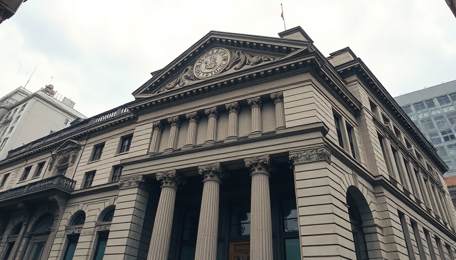 IRS building representing authority on crypto tax fraud, overcast day.