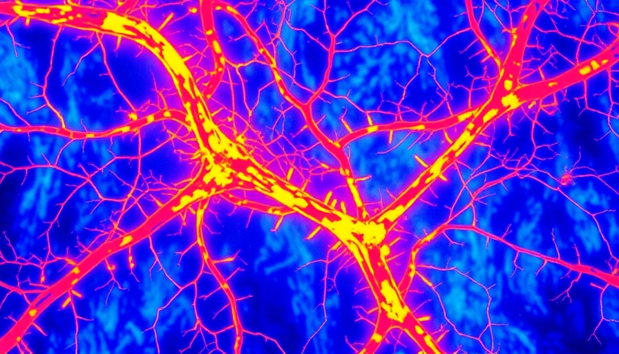 Thermographic imaging of microplastic distribution in tissue.