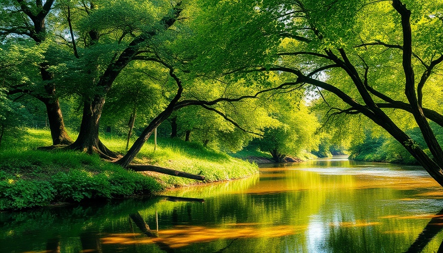 Lush rainforest by a river, highlighting Rainforest Connectivity.