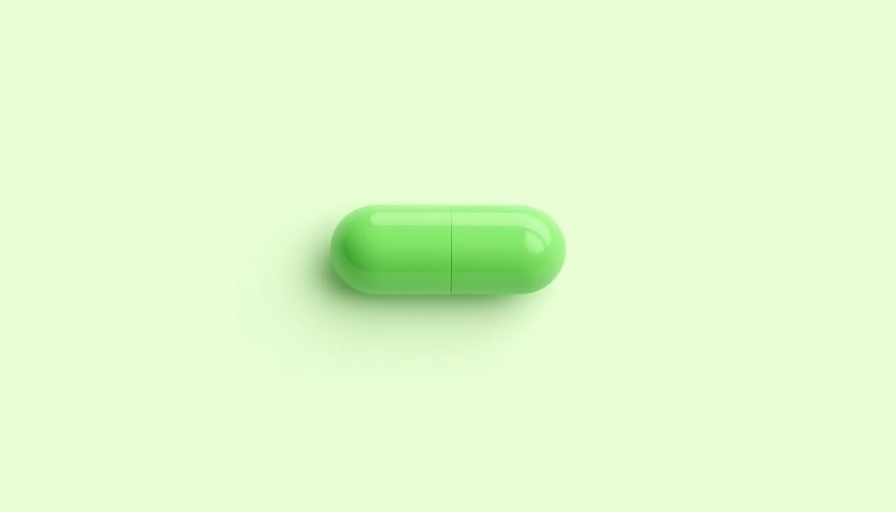 Simple illustration of a green and white pill related to Pump.fun lawsuit.