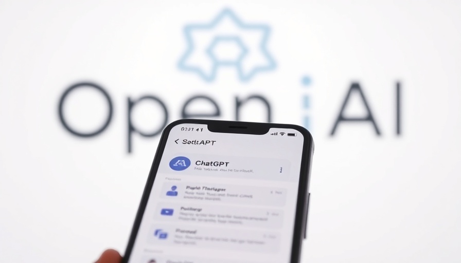 AI research tools: smartphone displaying ChatGPT with OpenAI logo.